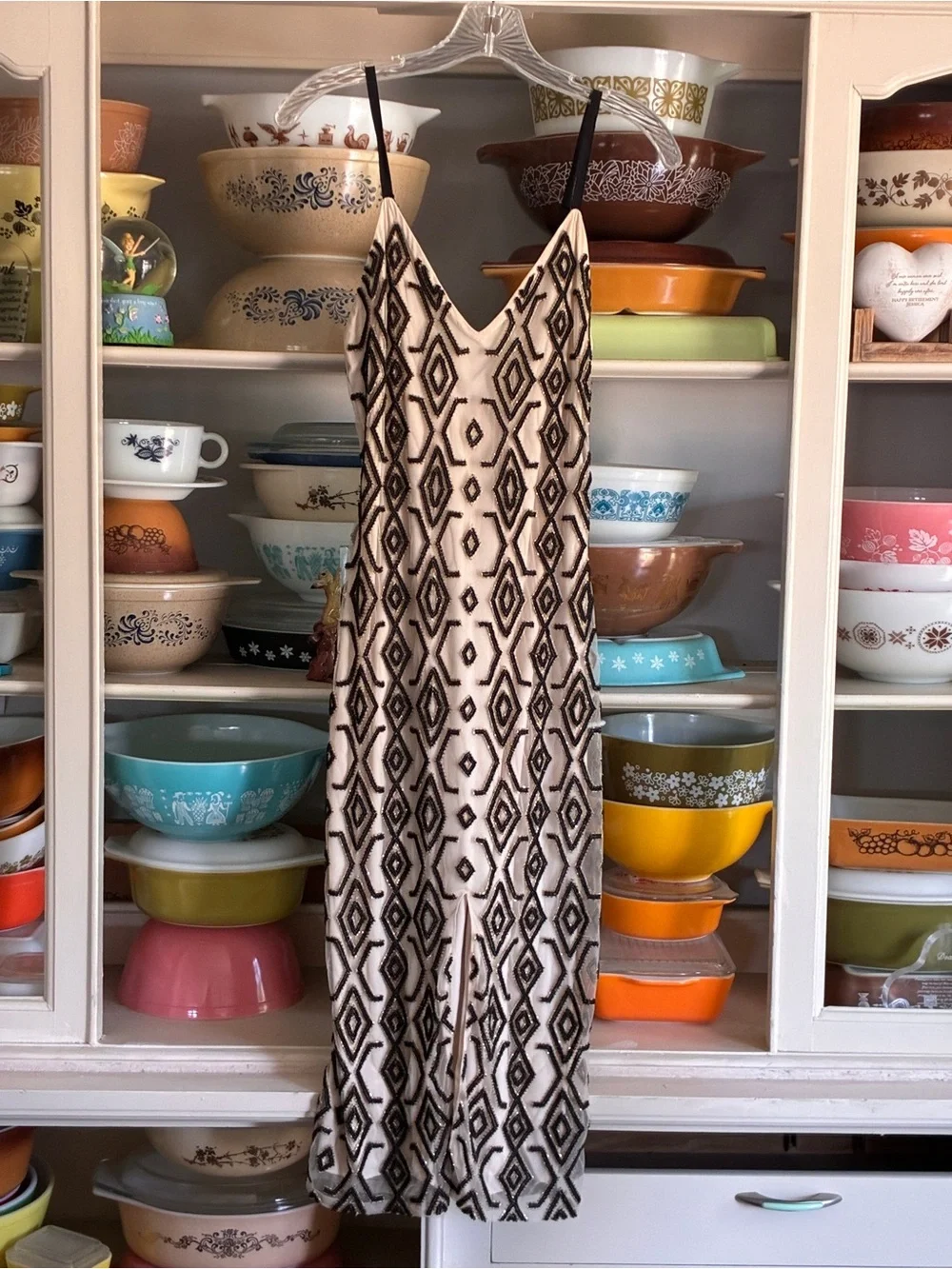 Alice + Olivia Arlette Beaded V-Neck Dress - Size 2
